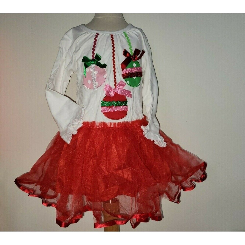 Baby Girls Xmas Party Christmas Outfits Tutu Dress Ornaments Tutu Body Suit